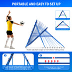 Winthai Dual-Mode Soccer Goal Net & Soccer Rebounder Net,Premium Durability for Intense Shooting Training,Quick-Switch Angle Soccer Training for Control,Passing Practice,Soccer Gifts for Kids Teen Adult 5X4FT