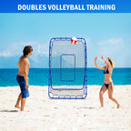 Winthai Volleyball Baseball Rebounder Net, Softball Rebounder Pitchback Net Quick Adjustments, Quick Adjustments Lacrosse Bounce Back Practice Equipment, Ideal for Outdoor Indoor and Backyard Training 6X4FT