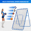 Winthai Volleyball Baseball Rebounder Net, Softball Rebounder Pitchback Net Quick Adjustments, Quick Adjustments Lacrosse Bounce Back Practice Equipment, Ideal for Outdoor Indoor and Backyard Training 6X4FT