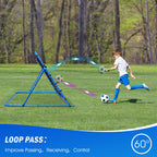 Winthai Soccer Rebounder Net, Quick-Switch Angle Soccer Training for Control, Passing Practice, Easy Setup Rebounder Gifts & Equipment for Kids,Teens & Adults 5.9X3.7FT