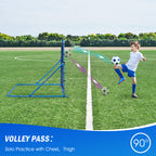 Winthai Soccer Rebounder Net, Quick-Switch Angle Soccer Training for Control, Passing Practice, Easy Setup Rebounder Gifts & Equipment for Kids,Teens & Adults 7.0X3.7FT