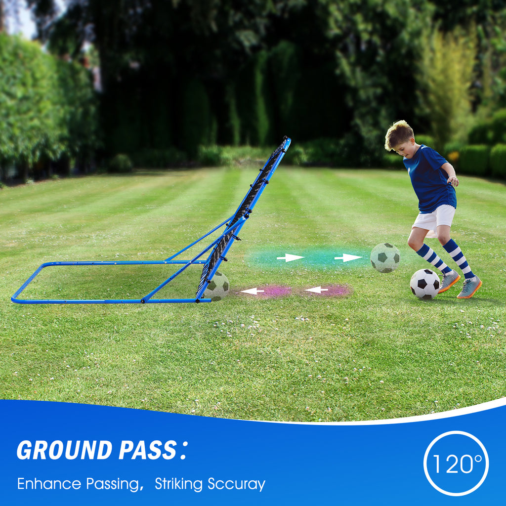 Winthai Soccer Rebounder Net, Quick-Switch Angle Soccer Training for Control, Passing Practice, Easy Setup Rebounder Gifts & Equipment for Kids,Teens & Adults 7.0X3.7FT