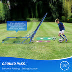 Winthai Soccer Rebounder Net, Quick-Switch Angle Soccer Training for Control, Passing Practice, Easy Setup Rebounder Gifts & Equipment for Kids,Teens & Adults 6X5FT