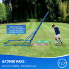 Winthai Soccer Rebounder Net, Quick-Switch Angle Soccer Training for Control, Passing Practice, Easy Setup Rebounder Gifts & Equipment for Kids,Teens & Adults 7X6FT