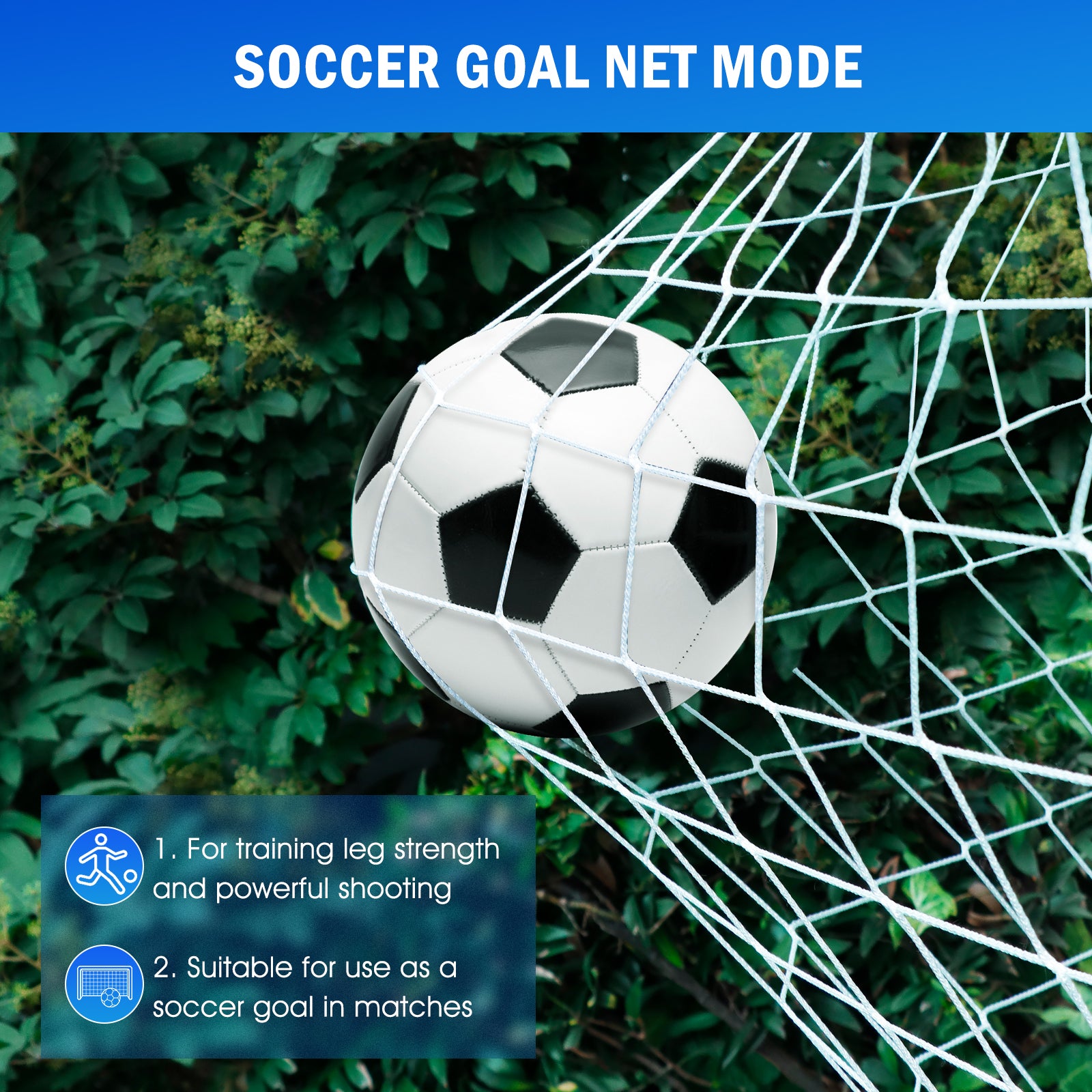 Winthai Dual-Mode Soccer Goal Net & Soccer Rebounder Net,Premium Durability for Intense Shooting Training,Quick-Switch Angle Soccer Training for Control,Passing Practice,Soccer Gifts for Kids Teen Adult 6X4FT