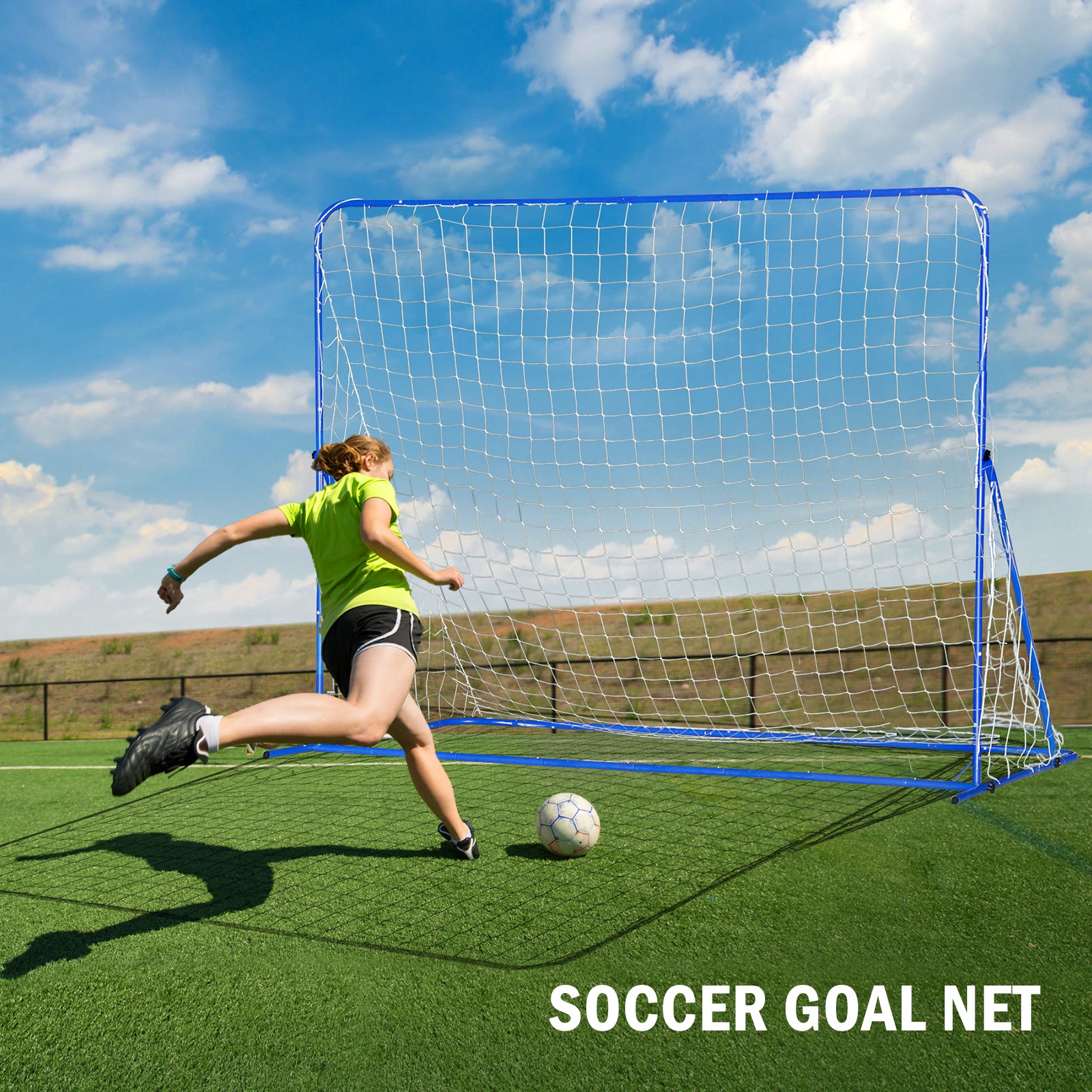 Winthai Dual-Mode Soccer Goal Net & Soccer Rebounder Net,Premium Durability for Intense Shooting Training,Quick-Switch Angle Soccer Training for Control,Passing Practice,Soccer Gifts for Kids Teen Adult 8X6FT