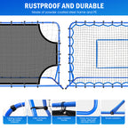 Winthai Three Mode Soccer Goal & Rebounder Net & Target Net,Four Targets for Precise Training,Tough-Built for Intense Shots,Quick-Switch Angle Soccer Training for Control/Passing Practice for Kids Teen 6X4FT