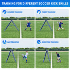 Winthai Dual-Sided Soccer Rebounder Net, Fast & Slow Rebound Speed Training for Control, Passing Practice, Easy Setup Baseball/Volleyball Rbounder Gifts & Equipment for Kids,Teens & Adults 5X4FT